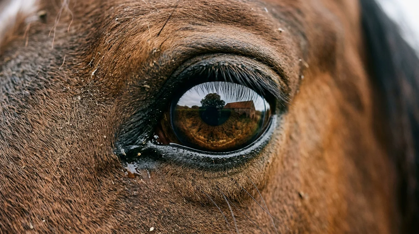 Un regard de cheval, Élevage des Rivières, Les Avenières Veyrins-Thuellin